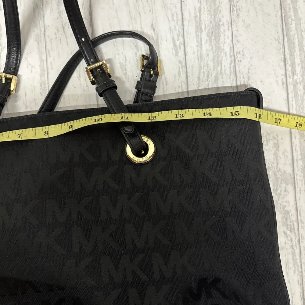 Michael Kors Black Signature Tote Bag EUC